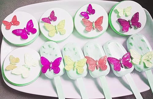 Miniatura 6 de 2 moldes de silicona de mariposa, mini fondant de mariposa para bricolaje, chocolate, dulces, pudín, pasta de goma, cupcake, decoración de pasteles,