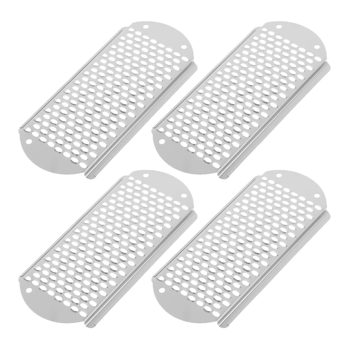 SOESFOUFU 4Pcs Stainless Steel Foot File Removal Tool Foot Care Scraper for Dry Cracked Feet Foot Exfoliator and Remover for Smooth Skin
