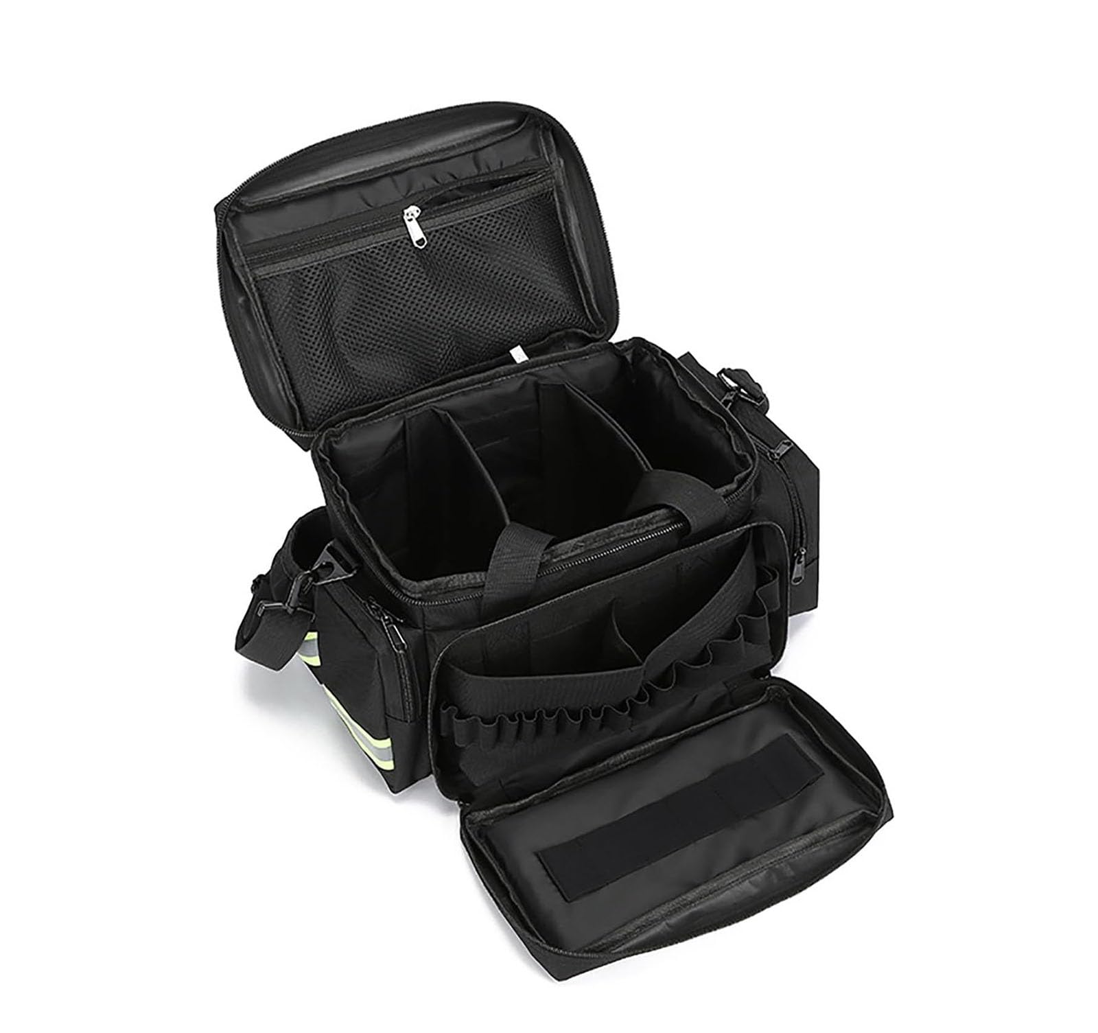 Borsa traumatologica per soccorritore, forniture mediche professionali, borsa medica di emergenza con divisori interni e fondo antiscivolo per la salute domestica e la prima risposta