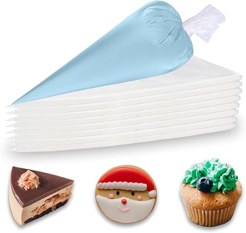 200 bolsas de pastelería desechables, 200 piezas, gruesas de 14 pulgadas, antiestallido, para glaseado de crema, suministros de decoración de