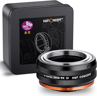 K&F Concept IV PRO M42 to Fuji X Lens Mount Adapter for M42 Screw Mount Lens to Fujifilm Fuji X-Series X FX Mount Mirrorless Cameras with Matting Varnish Design for Fuji XT2 XT20 XE3 XT1 X-T2