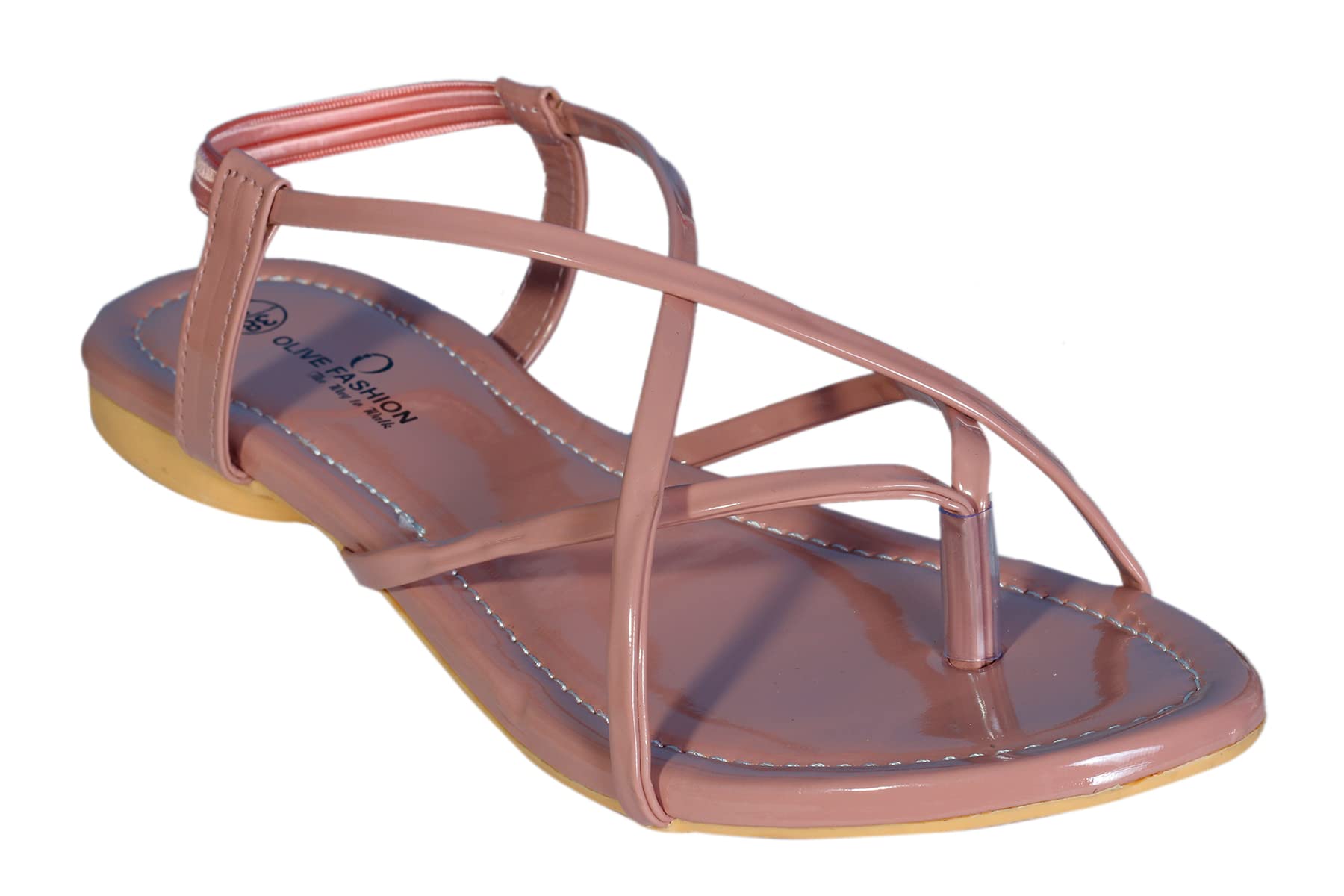OLIVE FASHION Flat Cross-Shape Fashion Sandals and Slippers for Womens & Girls Peach, (Size 4) (B0CT5WMR9W) Amazon Price History, Amazon Price Tracker