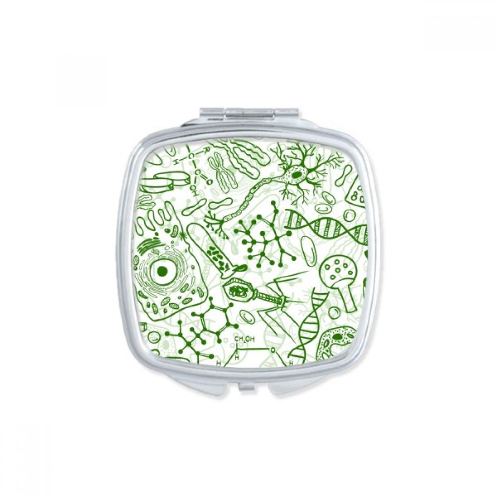Miroir de poche cellule microscope vert : fini le maquillage raté en déplacement