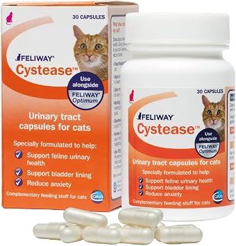 FELIWAY Cystease Advanced Urinary Tract Support for Cats Pot Size 30 Tablets