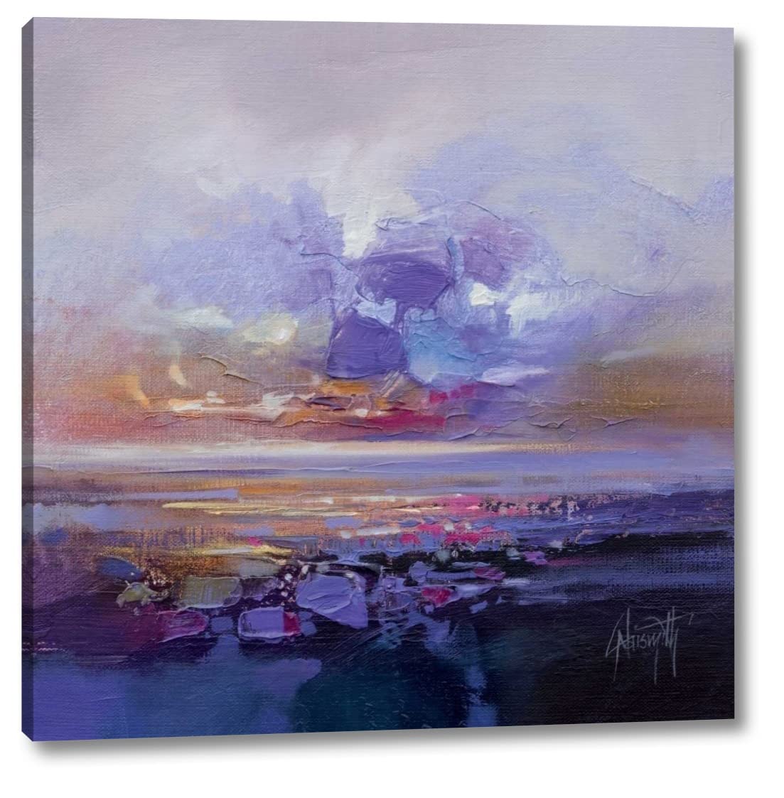 Colour Collision Study by Scott Naismith - 16" x 16" Canvas Art Print Gallery Wrapped - Ready to Hang