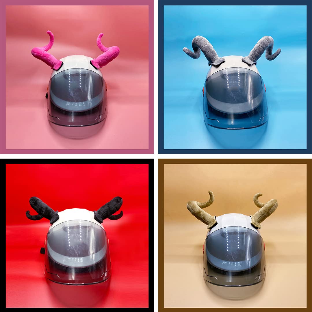 Skihelmaccessoires,2 Stuks Coole Decoraties - Motorhelm Oren