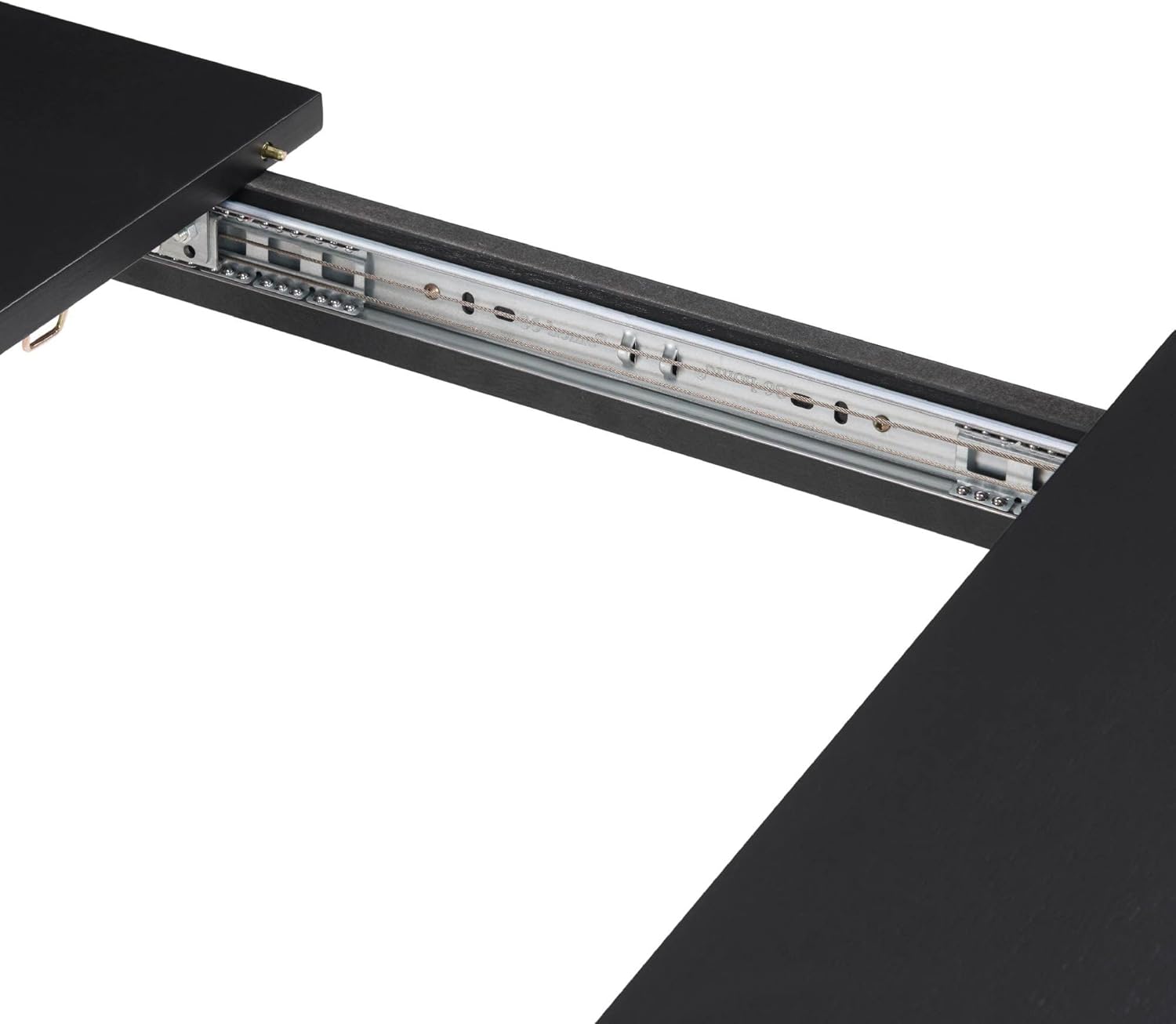 lapday Extendable Dining Table,Wooden Kitchen Table,for Lining Room, Working Office, Home Living Room(59.8"×29.5"×29.9"). (Black)