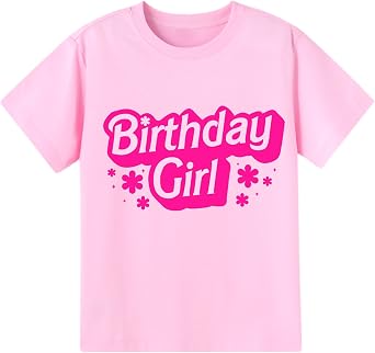 Birthday Girl Shirt 2nd 3rd 4th 5th 6th 7th Girls Happy Birthday Tshirts Cotton Tees Tops
