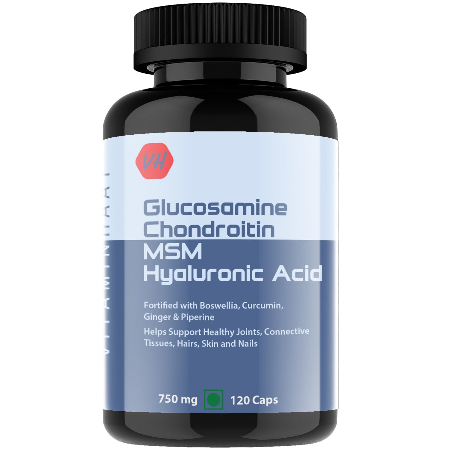 Glucosamine Chondroitin MSM + Hyaluronic Acid 120 Capsuls 200 Gram Pack Of 1