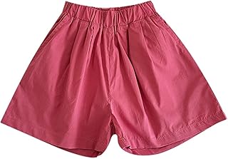Pantalones de lluvia para niños Pantalones casuales para niños, pantalones cortos sueltos universitarios, cintura elástica, pantalones anchos de pierna (3 12 años) Pantalones con agujeros