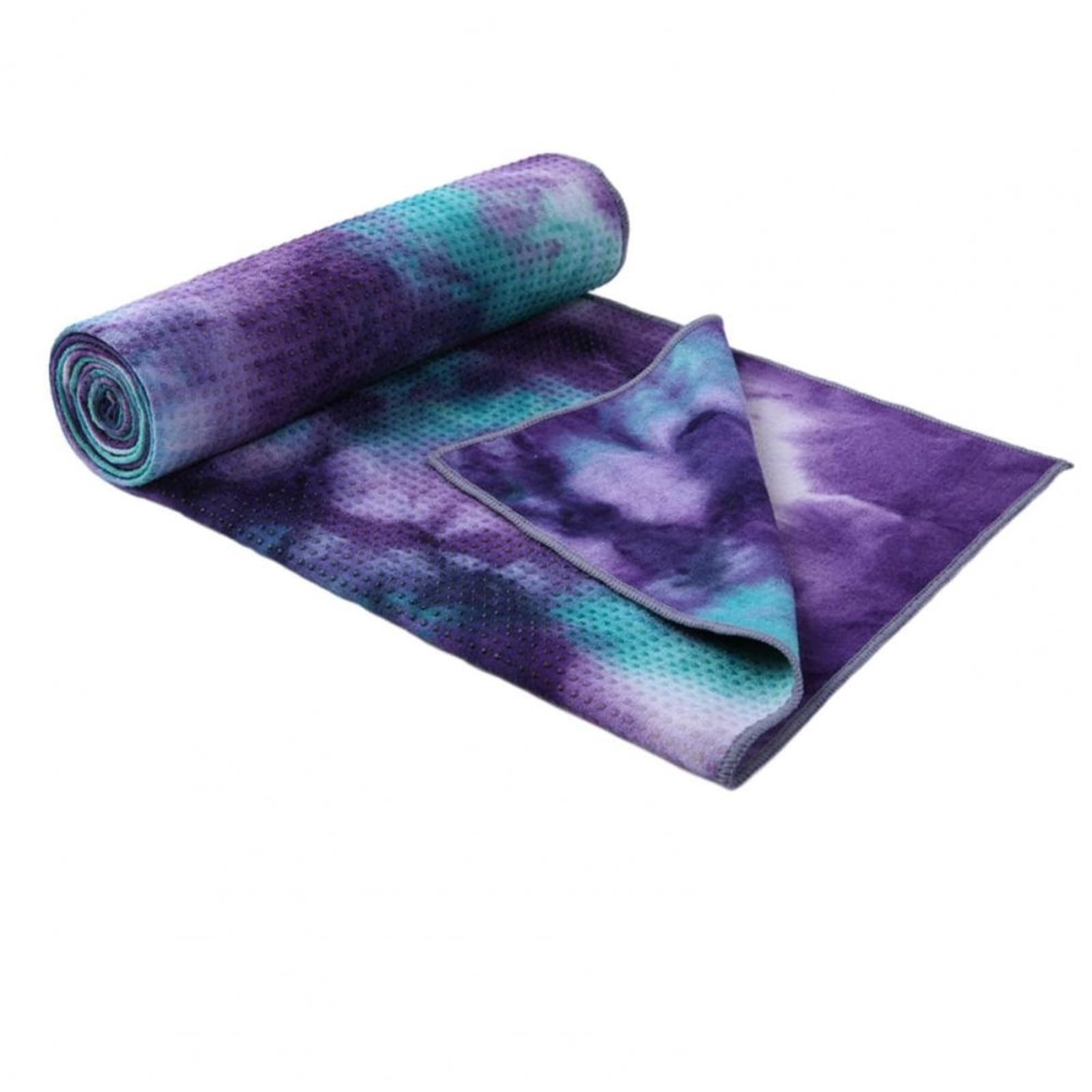 Toalla de Yoga, absorción Sudor, Suave, Antideslizante, Toalla Entrenamiento, Estera con Agarre para Yoga(Purple)