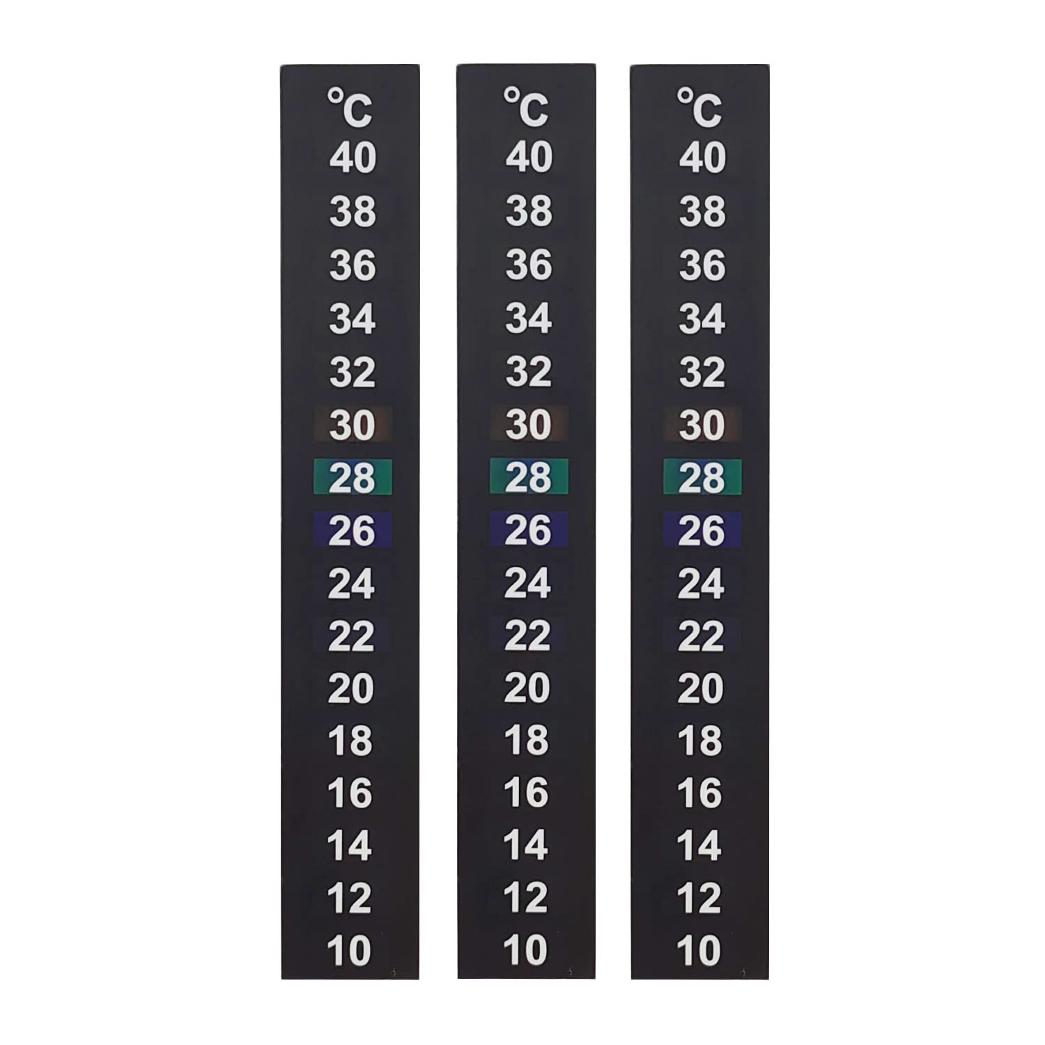 3PCS Stick On Adhesive LCD Temperature Strip, Digital Water Temperature