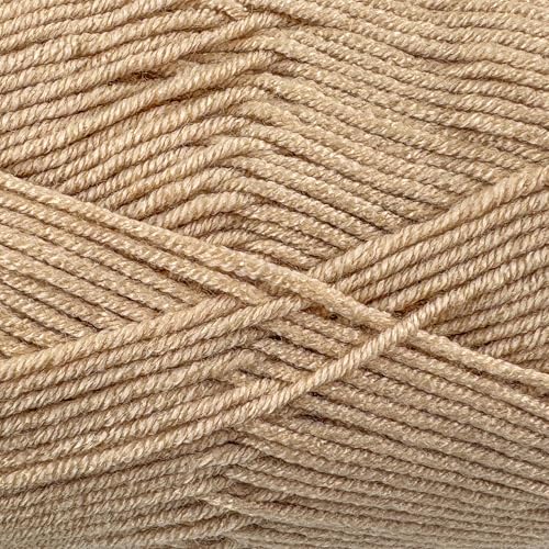 Image of Cloud Touch Baby - DK Weight Soft Anti-Pilling Yarn for Baby Clothes, Blankets & Amigurumi Crochet & Knitting, 90% Acrylic 10% Viscose derived from Bamboo, 3.53 Oz /262 Yards (Champagne Beige, 1 Pack)