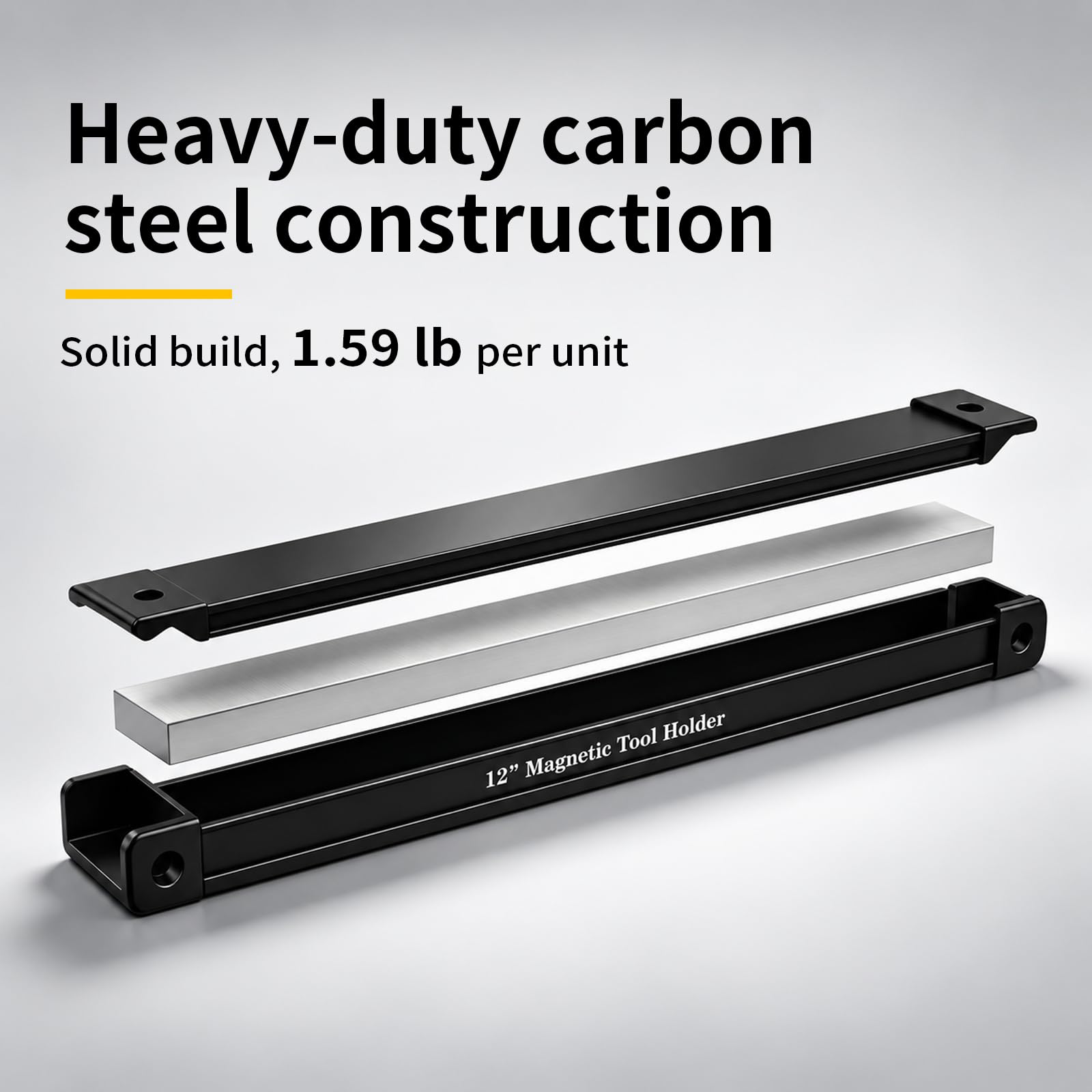GRENPRO Double-Sided Magnetic Tool Holder, 12" Magnetic Tool Bar, 110 lb — Amazon image 6