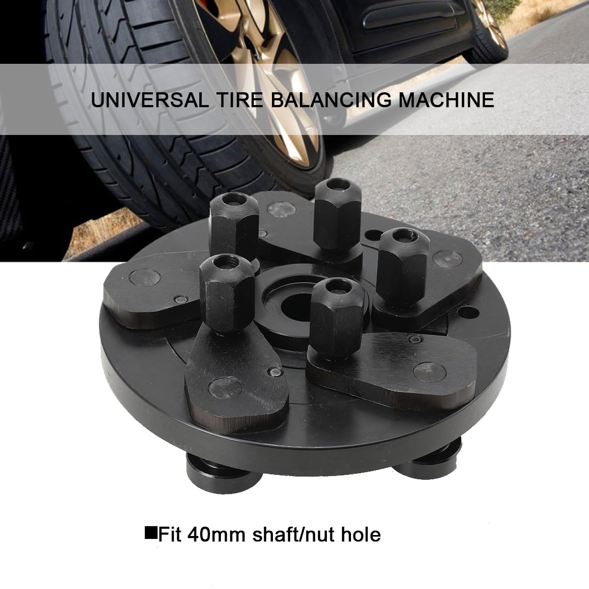 Spannflansch Adapter für Felgen für Wuchtmaschine Reifenwuchtmaschin von Rädern unterschiedlicher Typen von Kraftfahrzeugen auf eine Welle Einer Auswuchtmaschinemit 40mm