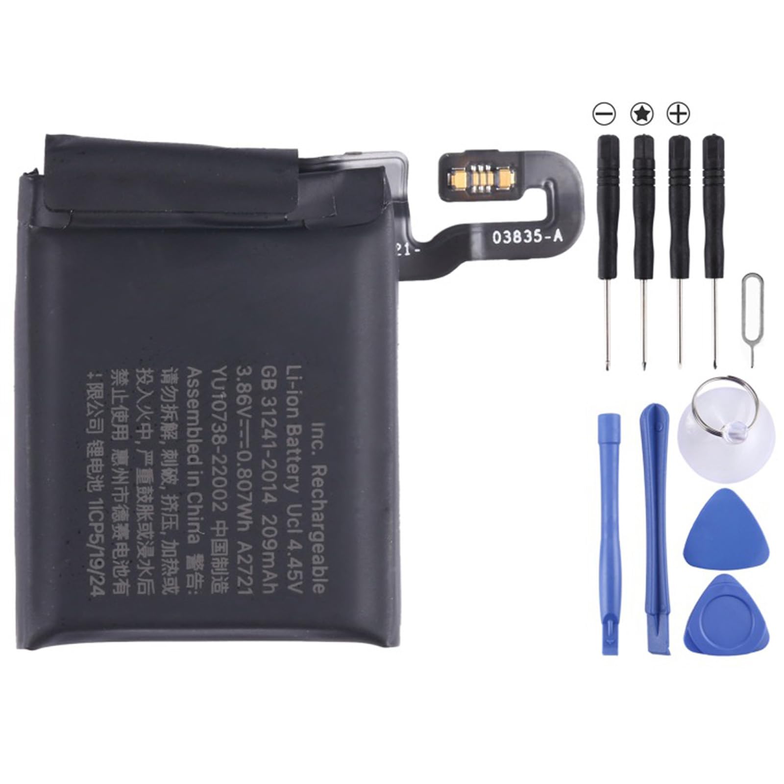 Capacità 209 mAh batteria di ricambio per orologio SE40mm con set di cacciaviti incluso Batteria di ricambio Smartwatch