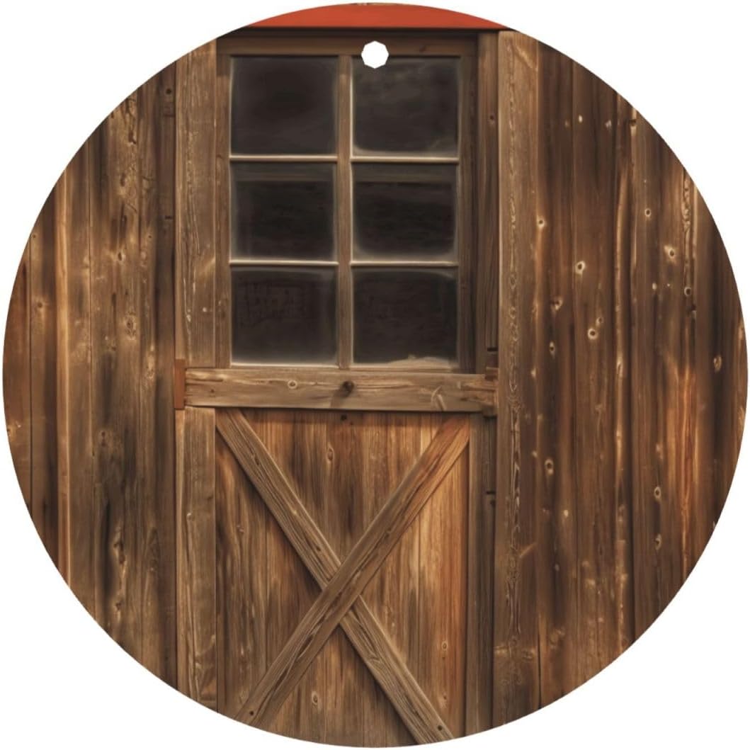 Car Air Freshener 24 PCS Rustic Barn Door Hanging Car Air Fresheners Auto Interior Decor Card Freshener Strong Scented Card Lavender Cars Scents for Office Bedroom Close Drawer Round Shape