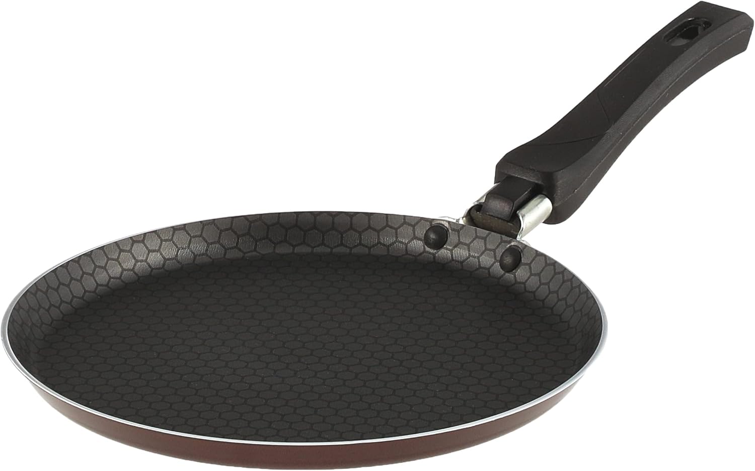 Trueval teflon thin frying pan,burgundy, size 21, tofp21 Buy Online at