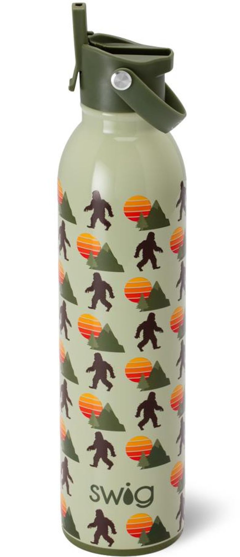 Swig Life Borraccia termica da 760 ml, bottiglia d'acqua da viaggio con cannuccia e coperchio, adatta per portabicchieri, in acciaio inox (Wild Thing)