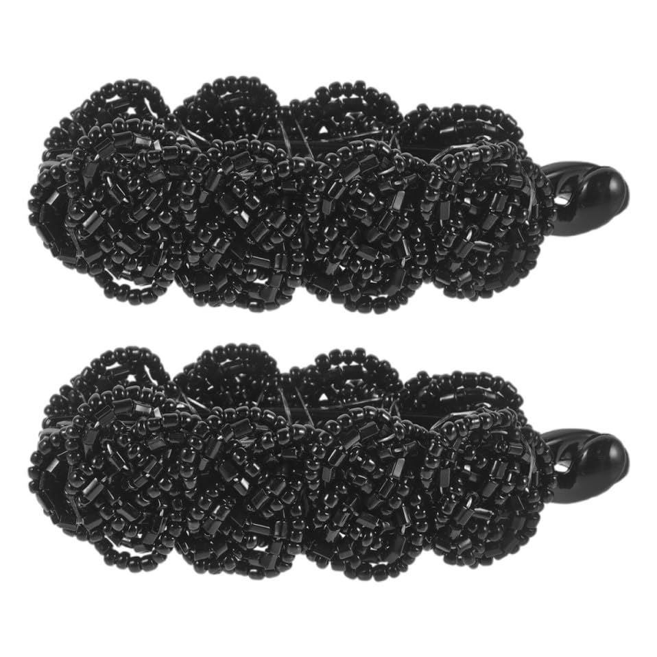 Pinza banana de pelo negra que evita tirones y soluciona el cabello desordenado con acrílico