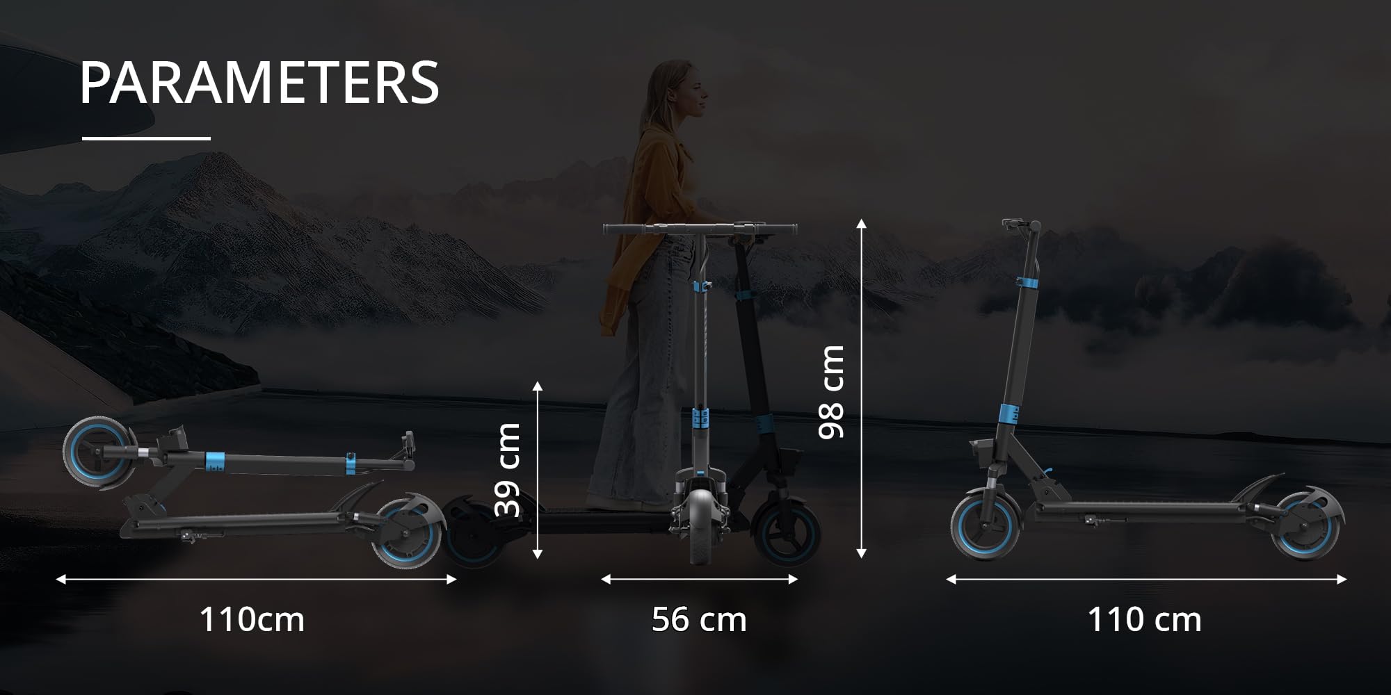 CYBIC Trottinette Électrique Adulte 500W - 25km/h Autonomie 40KM | Batterie 48V 10Ah, Pneus 10", Double Suspension Avant/Arrière, Frein Tambour+Élec, Phare LED, Charge 120KG