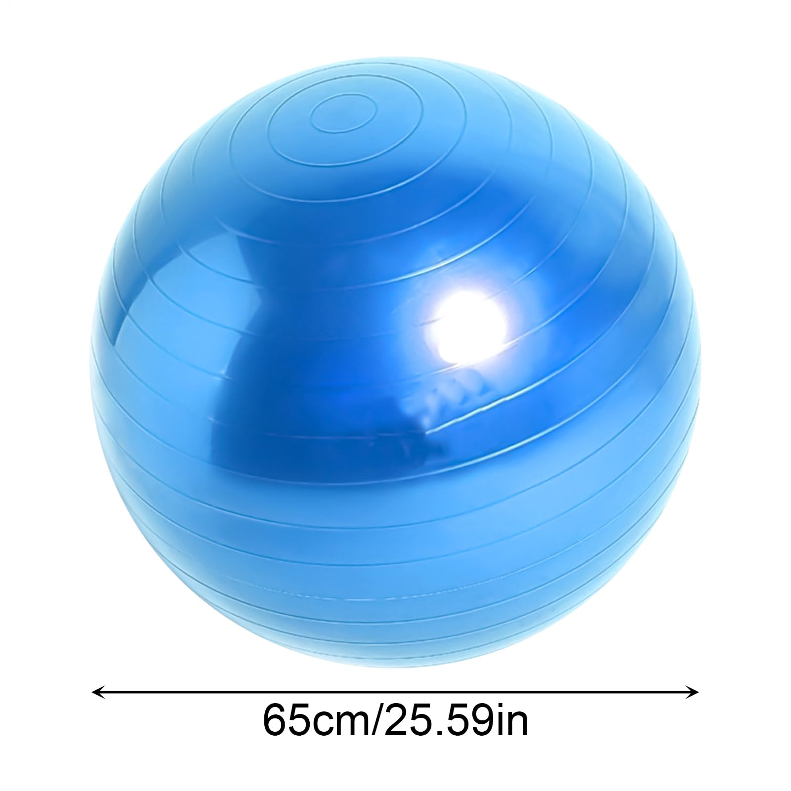 Gymnastikball, Fitnessball mit Pumpe, Anti-Burst-Ausrüstung, Core Stabilitätstrainer, 24 x 15 x 12 cm, Balance-Stretching, Pilates, Geburt für Zuhause, Fitnessstudio, körperliche Nutzung