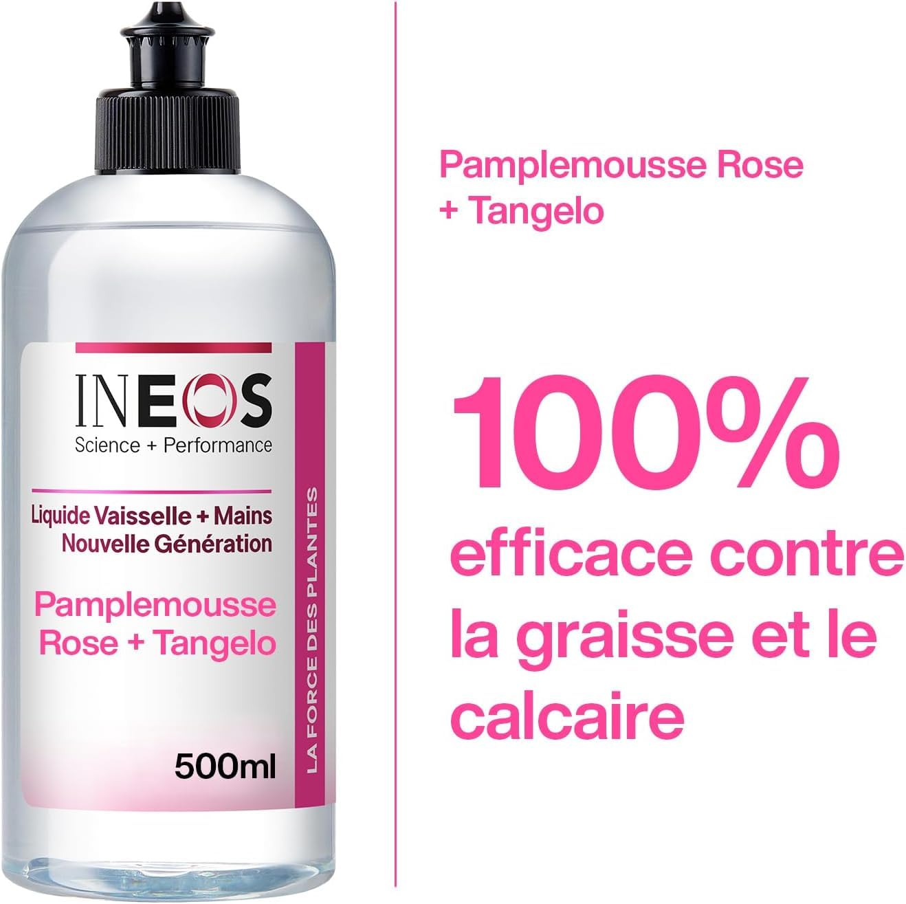 Image secondaire de INEOS Liquide Vaisselle 2 En 1 Pamplemousse Rose & Tangelo 500ML