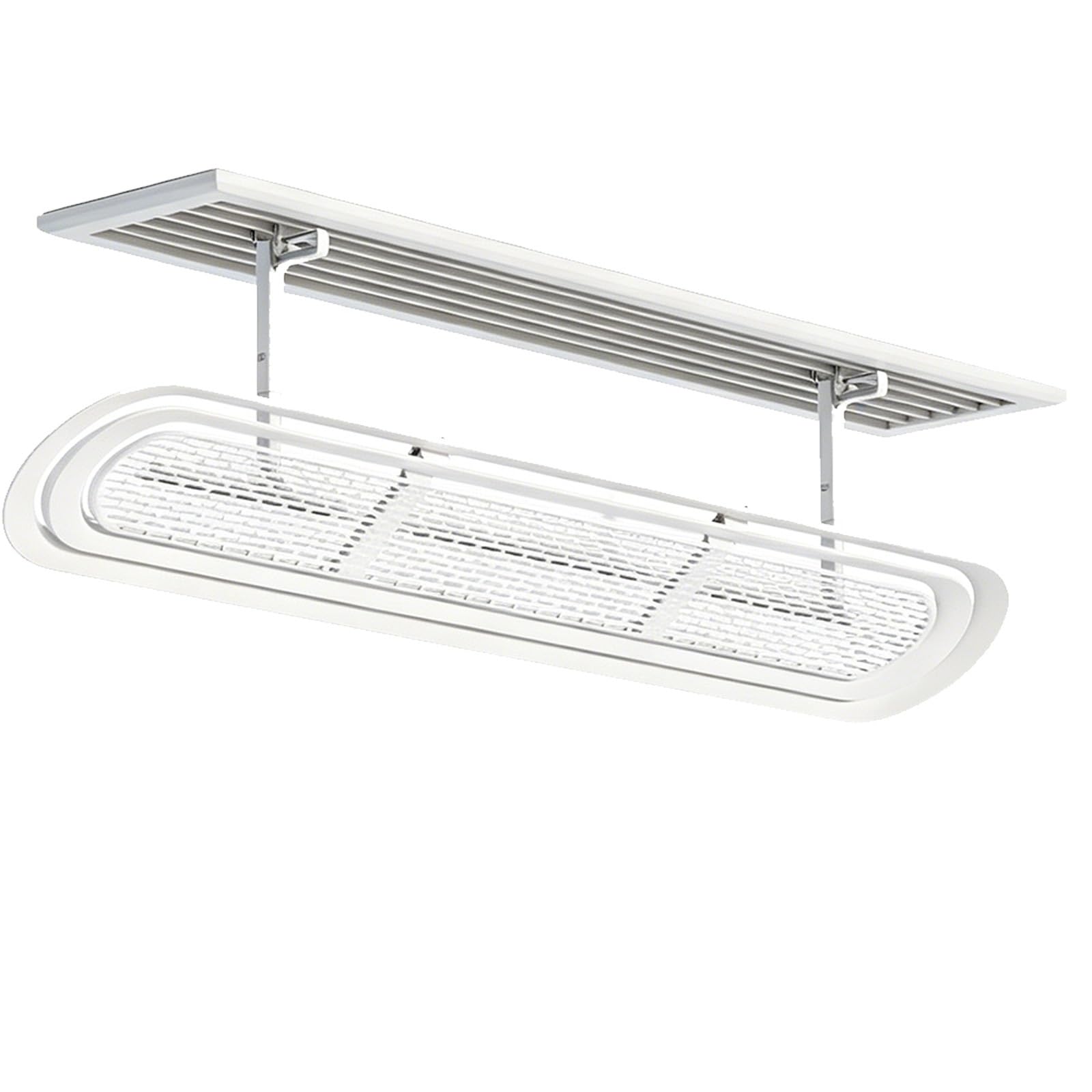 YUE JJXN Linear Ceiling AC Deflector 35.4×6.3in Air Conditioner Vent Deflector, 180° Adjustable for Ceiling Air Vents