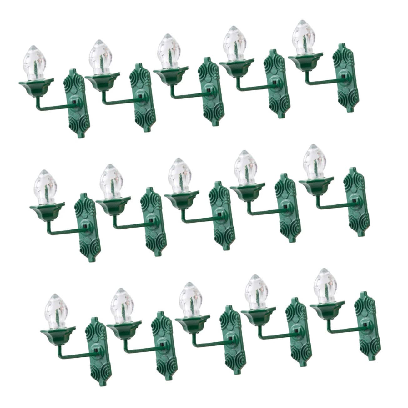 GALPADA 25Pcs Miniature Wall Lamp Model for Micro Landscape Decorations Vintage Sand Table Decor for Doll House and House Interior and Charming Lighting Accent