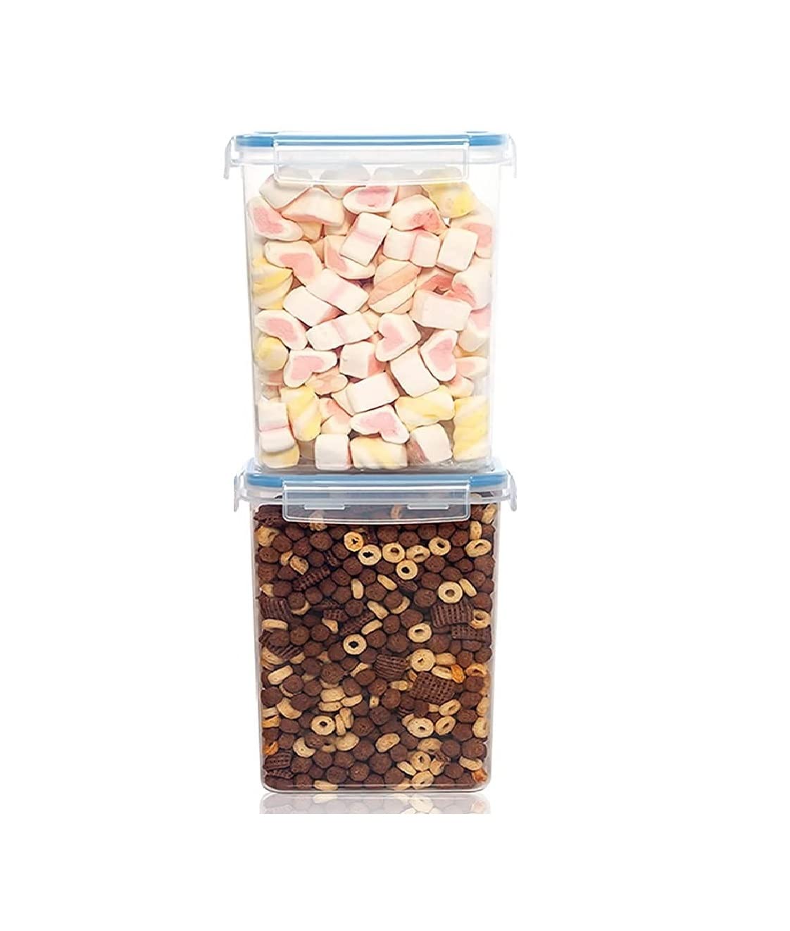 Antorn Airtight Storage Container, BPA Free Dry Food Containers for Fridge, Airtight Plastic Storage Container (1500ml,Pack of 2) - Transparent (B09S6PF54J) Amazon Price History, Amazon Price Tracker