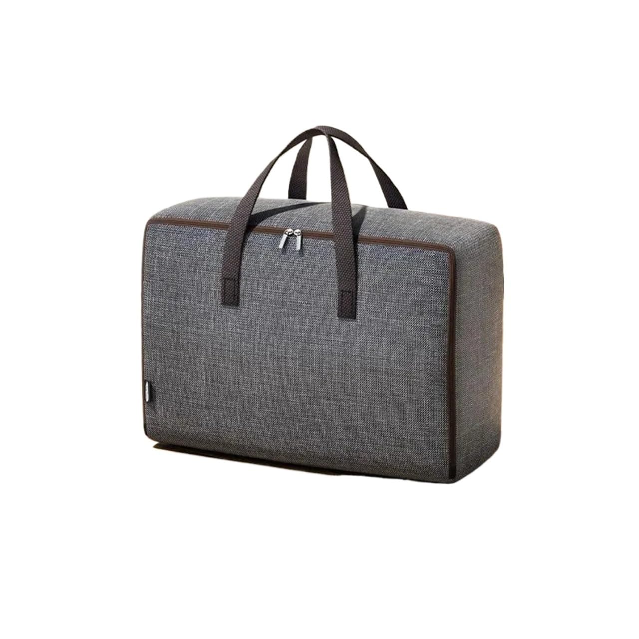 AKDJGFP Storage Bags 1pc Household Oxford Clothes and Quilt Storage Bag sturdy and Waterproof Luggage Bag Wardrobe Organization and Storage(Dark grey,60x40x25cm)