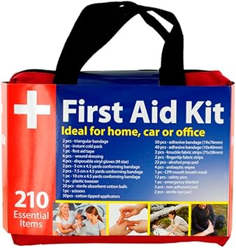 Amazon Com 210 Pc First Aid Kit Bag Travel Camping Sport Medical Emergency Survival Outdoor Sports Outdoors