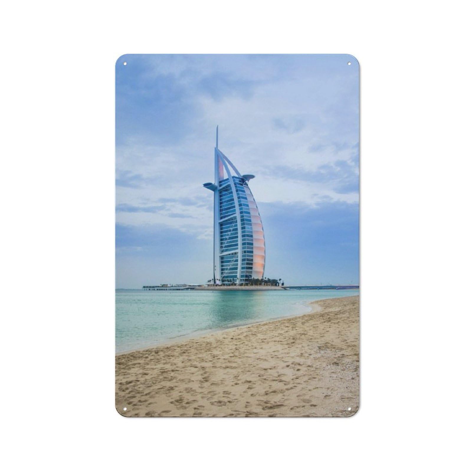 Junmoney Dubai Retro Metal Sign 30X20cm Featuring For Bar Or Restaurant, For Bar Decor Enthusiasts