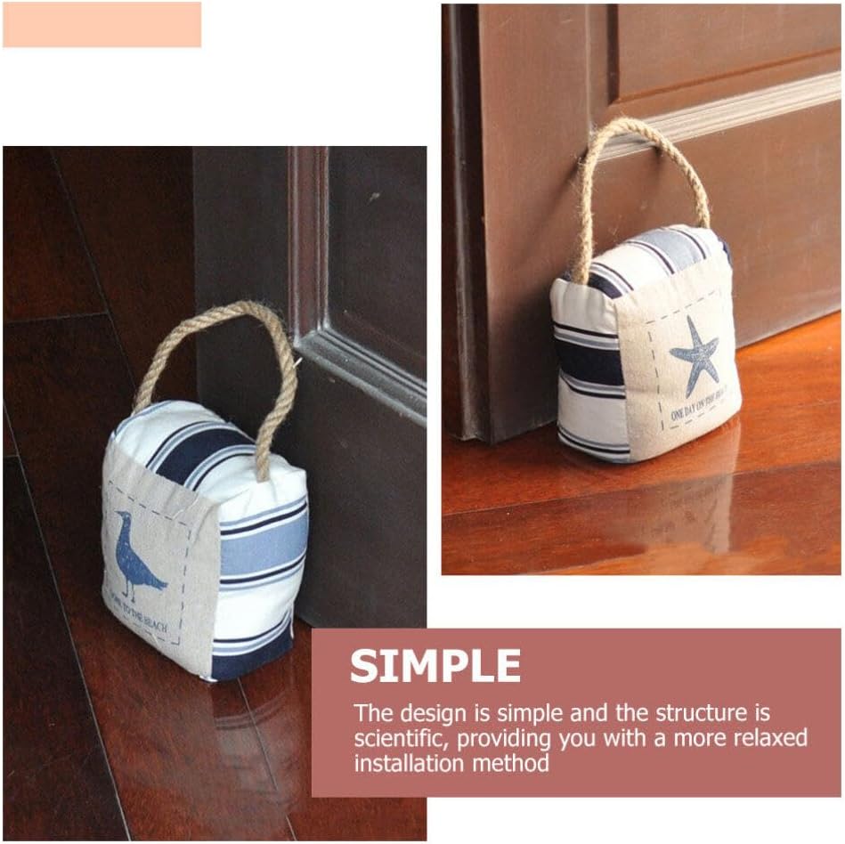 STOBOK Marwood Fabric Door Stopper Cotton Decor Nautical Door Stopper Fixture Sailor Door Stop Adorn Door Stopping Tool for Home and Office