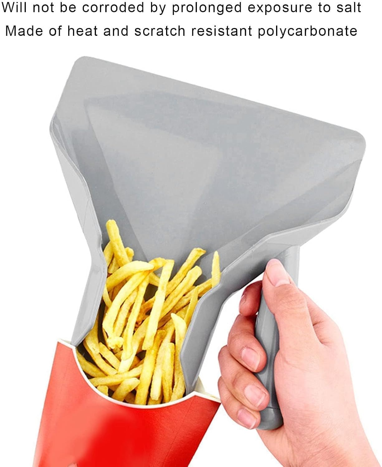 French Fry Popcorn Scoop, Popcorn Scoop for Popcorn Machine French Fry Scoop Chip Popcorn Bagger for Ice Candy Snacks French Fry Bagger with Right Handle, image 5