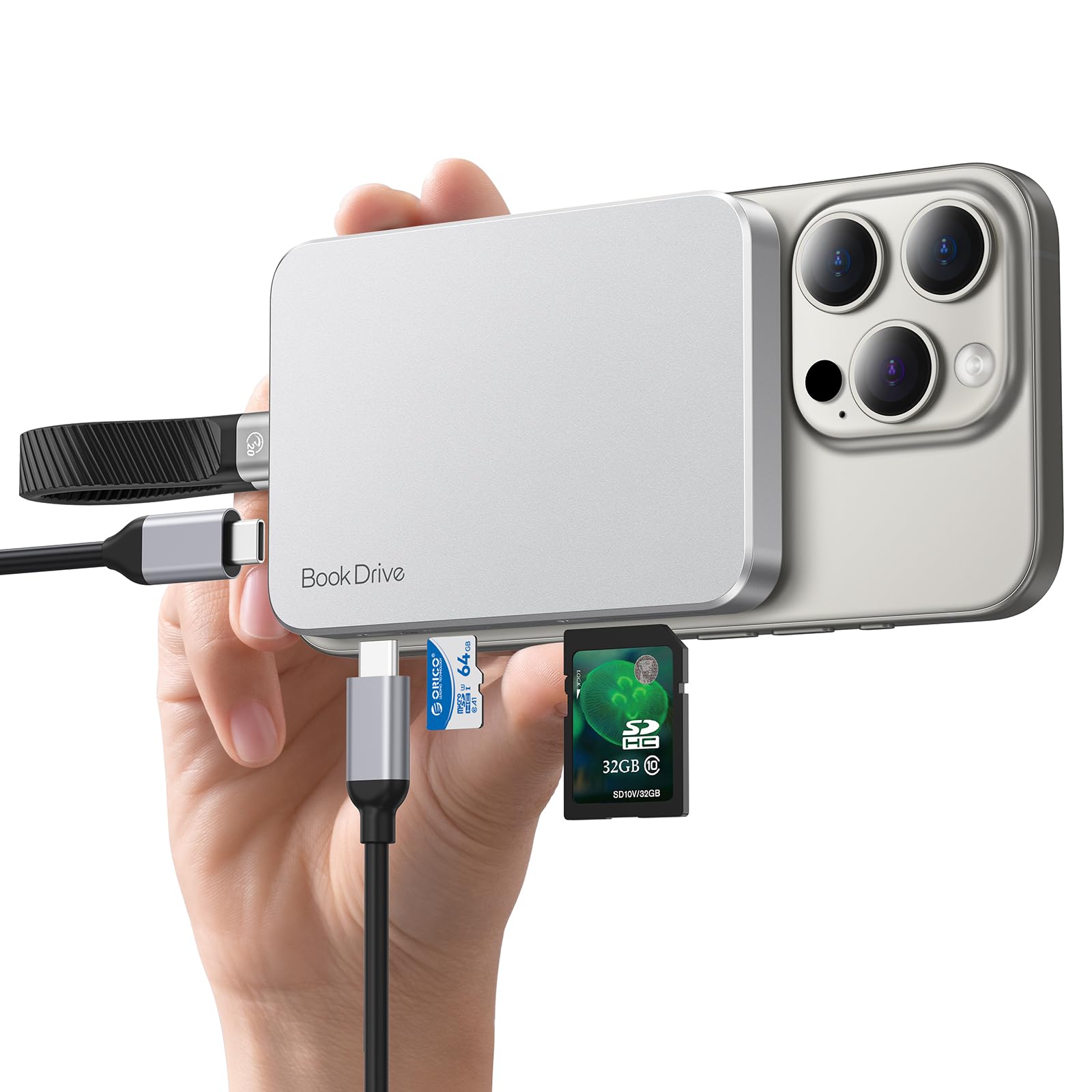 Amazon.com: ORICO BookDrive 1TB Magnetic External SSD with SD/TF