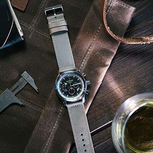 Barton Watch Bands NQR-KHAKI-20 20Mm Khaki Tan - Two-Piece Nato® Style Ballistic Nylon Watch Straps thumb #1
