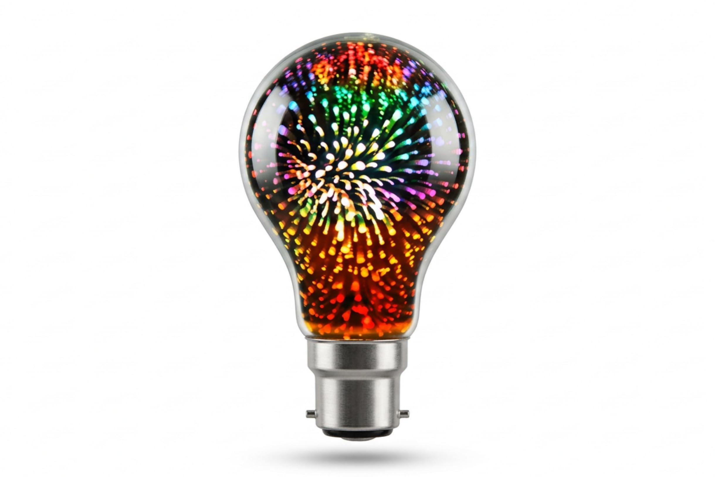TBE LIGHTING 4W A60 Firework LED Bulb – 3D Decorative Vintage Filament, 220–240V, B22 Bayonet Base, Warm White Ambient Lighting for Home, Bar, Restaurant & Café