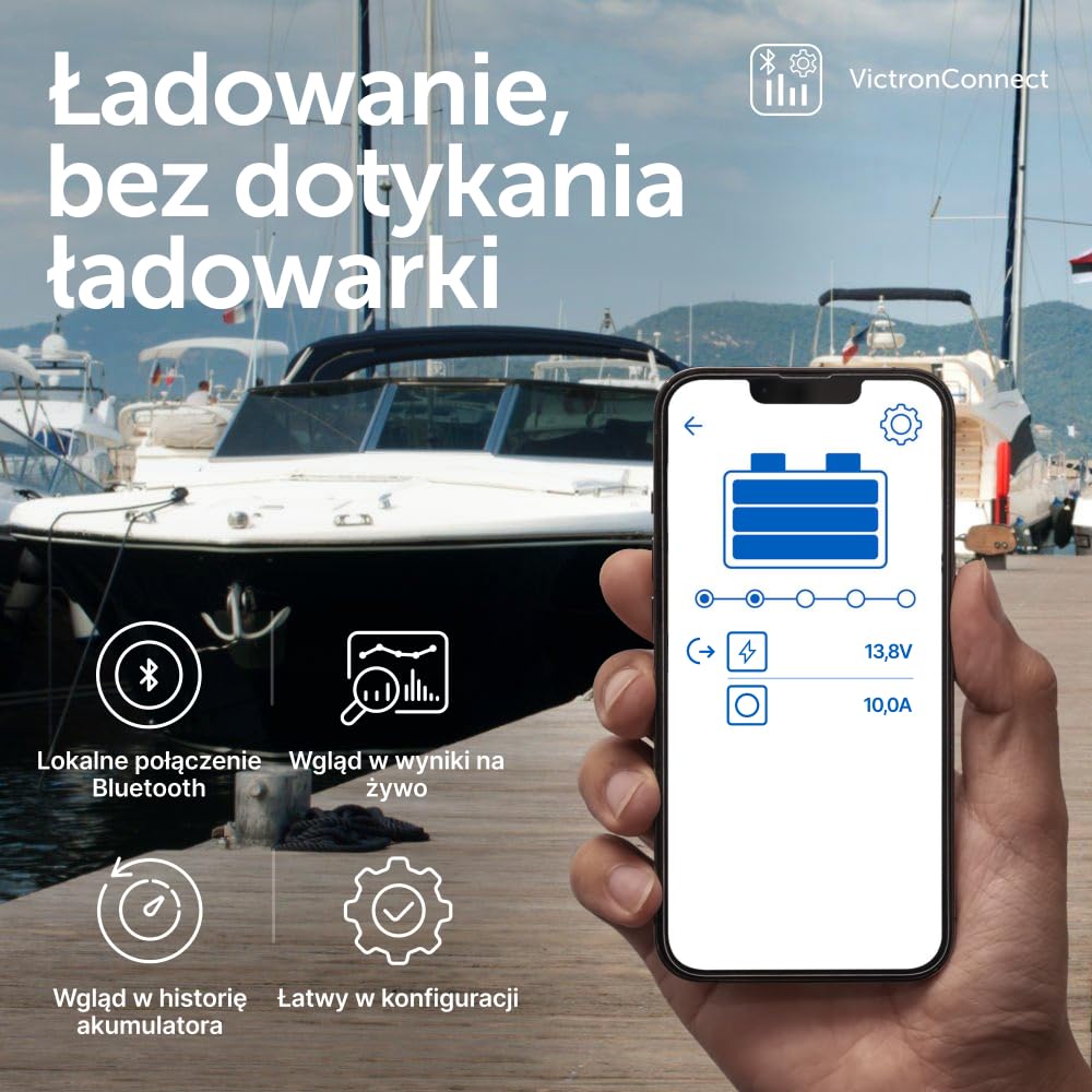 Victron Energy Blue Smart IP65 12-Volt 5 amp 230V, Ładowarka do Akumulatorów, Bluetooth (CEE 7/17)