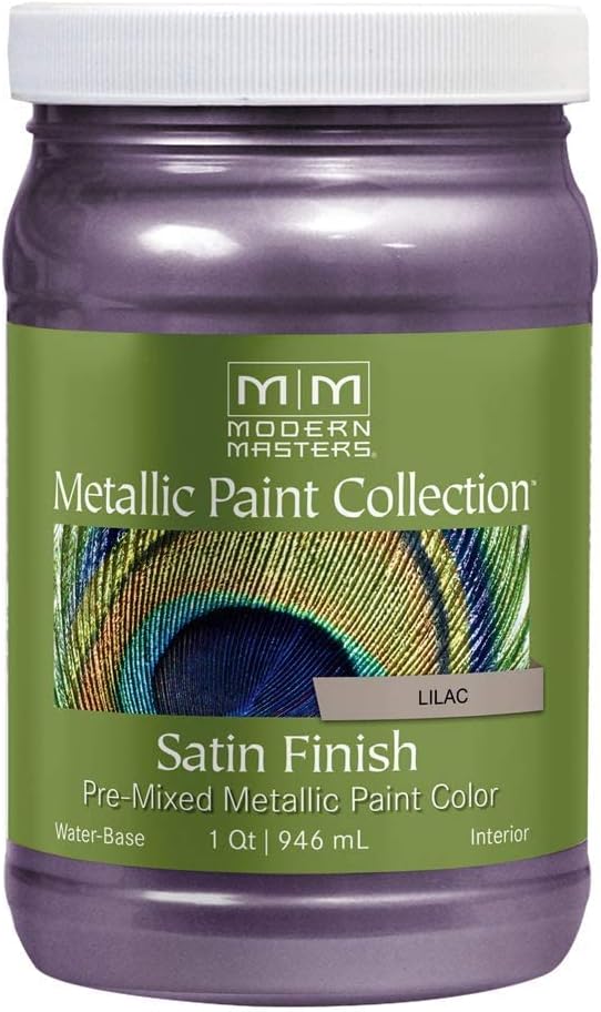 qt Modern Masters ME427 Lilac Metallic Paint Collection, Satin Water-Based Decorative Metallic Paint