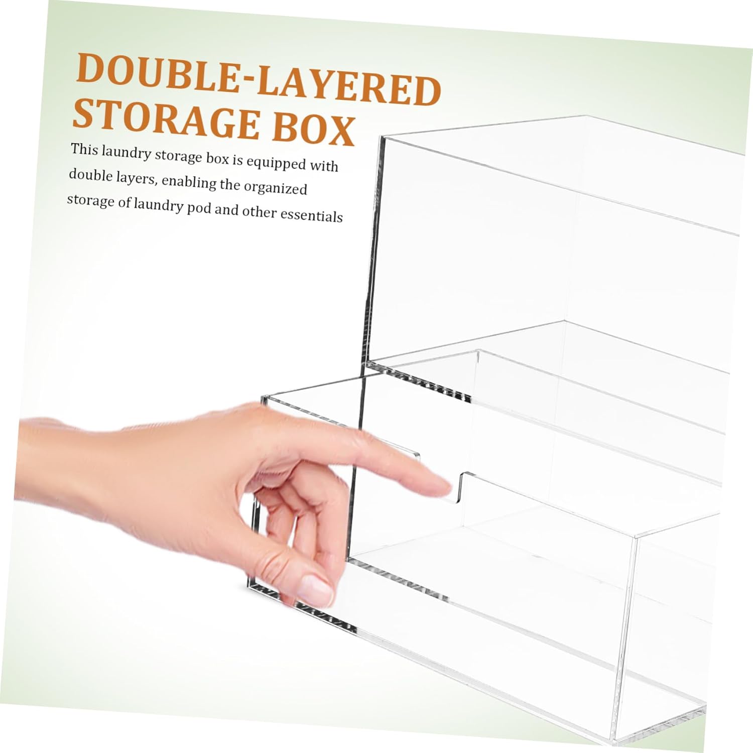 Laundry Holder Organizer Lid Storage Container for Dryer Sheets and Scent Beads for Laundry Room Organization and Storage