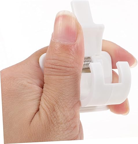 Miniatura 3 de Uonlytech Soportes para barra de cortina, paquete de 8 adhesivos, sin taladrar para baño, cocina, armario