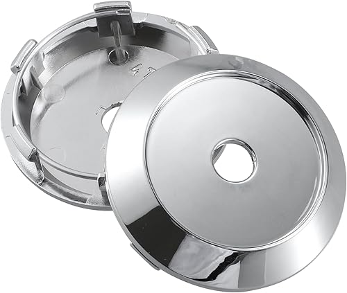 Miniatura 5 de ACROPIX Tapacubos centrales para llanta de rueda de 2.756 in, 6 clips, color plateado, paquete de 4