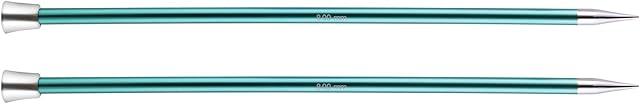 KnitPro KP47276 Zing: Knitting Pins: Single Ended: 30cm x 8.00mm, Aluminium, Multi-Colour, 8mm