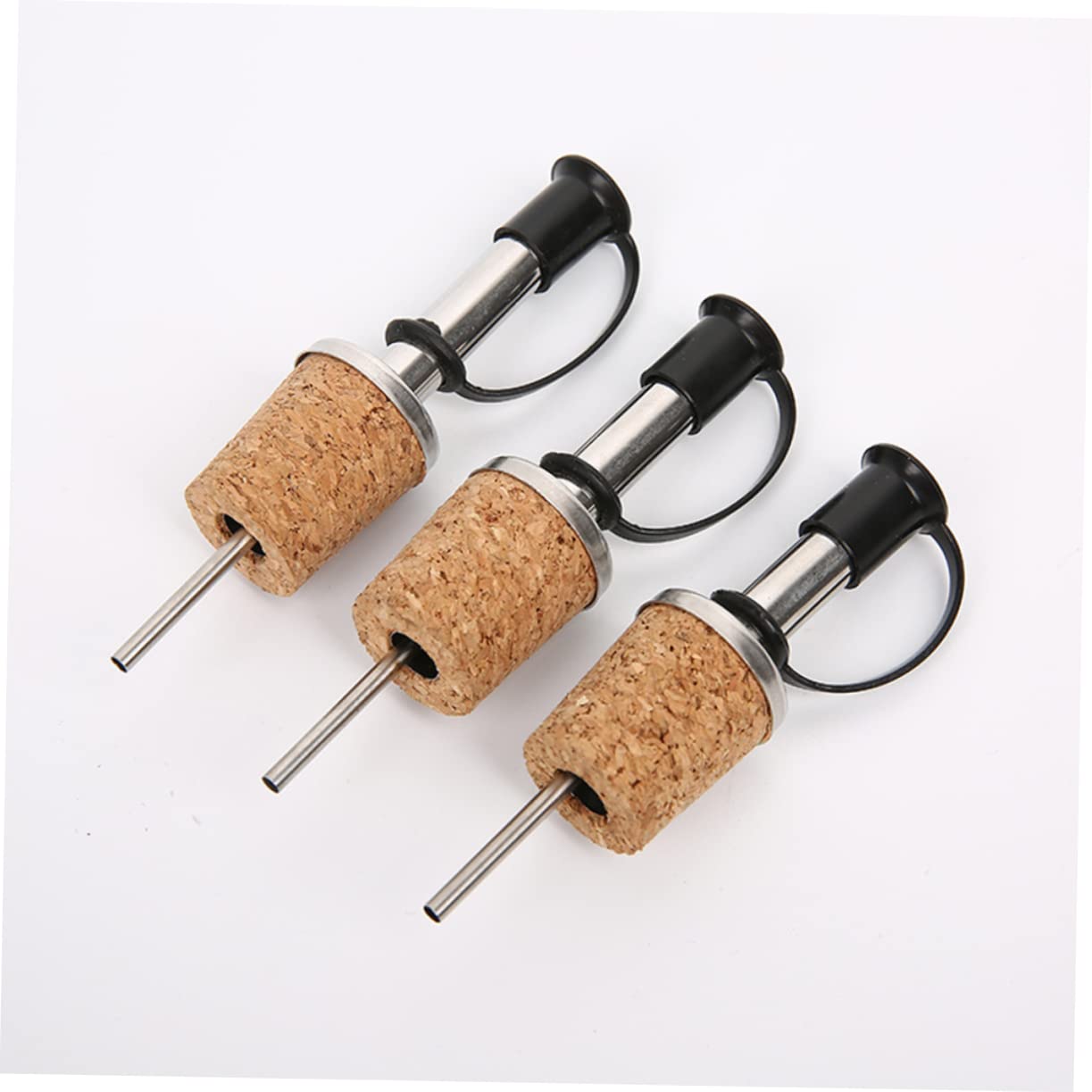 FUNOMOCYA Stainless Steel Red Wine Stopper Dispenser Liquor Bottle Pour Spouts Wine Cork Holder for Wedding Party