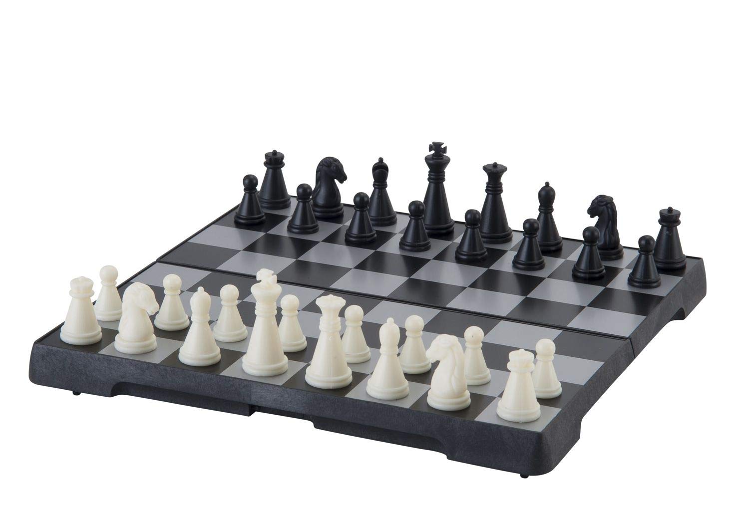 Engelhart – 200711 – Magnetyczne szachy podróżne – plansza 16 cm – składana – figury z magnesami – kompaktowe – 6+