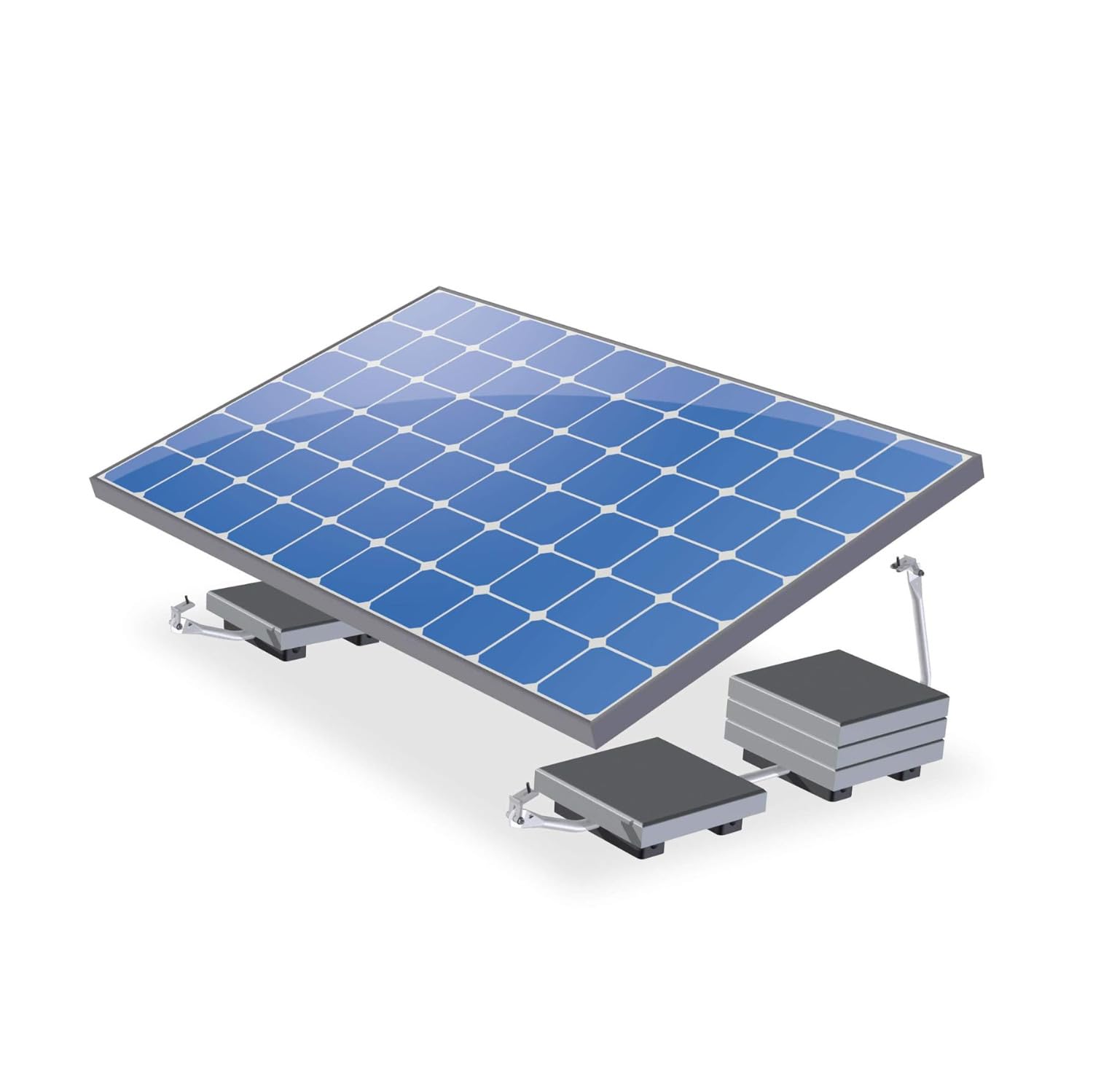 ValkBox 3 XL - Balkonkraftwerk Aufständerung für Solarmodul auf Flachdach/Boden