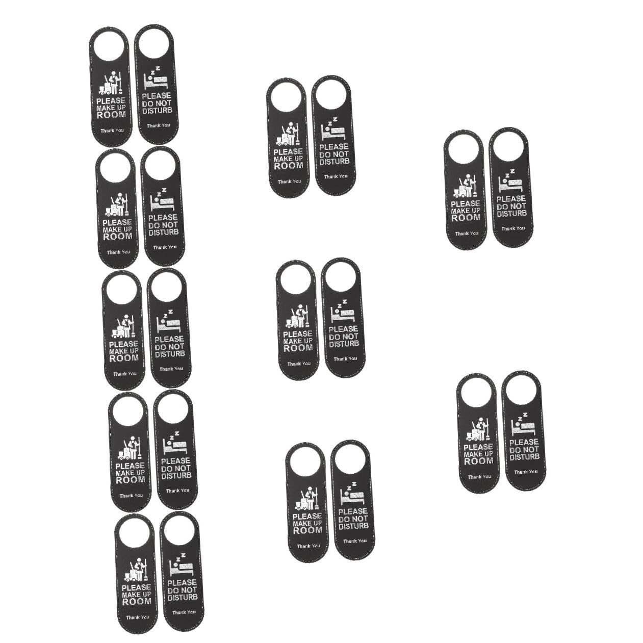 Hohopeti 10 Sets Hotelschilder Doppelseitiges Türschild „bitte Nicht Stören Platz Machen“ Ledermaterial 9 43 X 3 14 X 0 12 Zoll Leicht Zu Lesen 2 Stück * 10