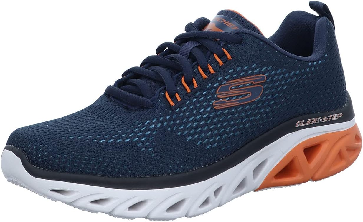 Skechers Sport GlideStep SportWave Heat Mens Sneaker 13 DM US NavyOrange
