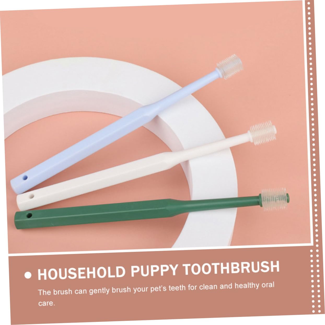 BESPORTBLE 12stücke Haustier Zahnbürsten Hunde Und Katzen Oralreinigung Tragbare Weiche Bürsten Für Effektive Zahnpflege Und Zahnreinigung - Ergonomisches Design